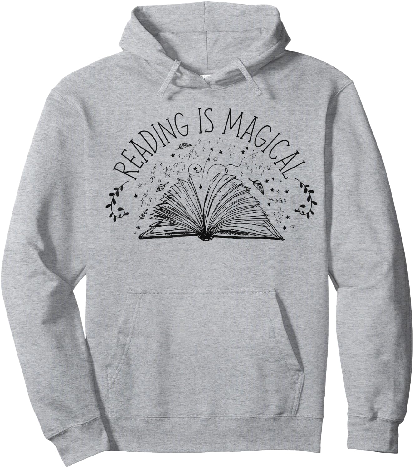 Book Reading Reading Is Magical Hoodie - Hoodie | Ash