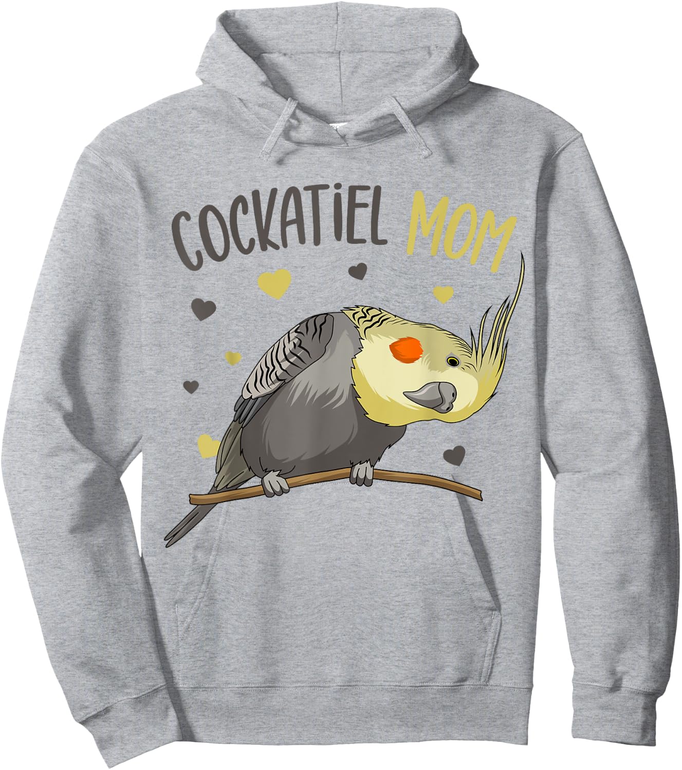 Cockatiel Mom Funny Bird Lover Women Hoodie - Hoodie | Ash