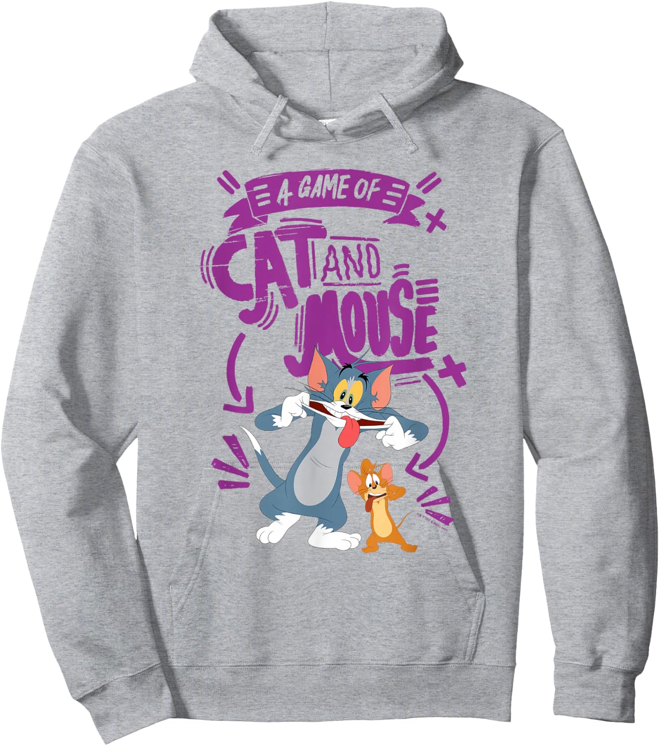 Tom & Jerry Movie Cat and Mouse Hoodie - Hoodie | Ash