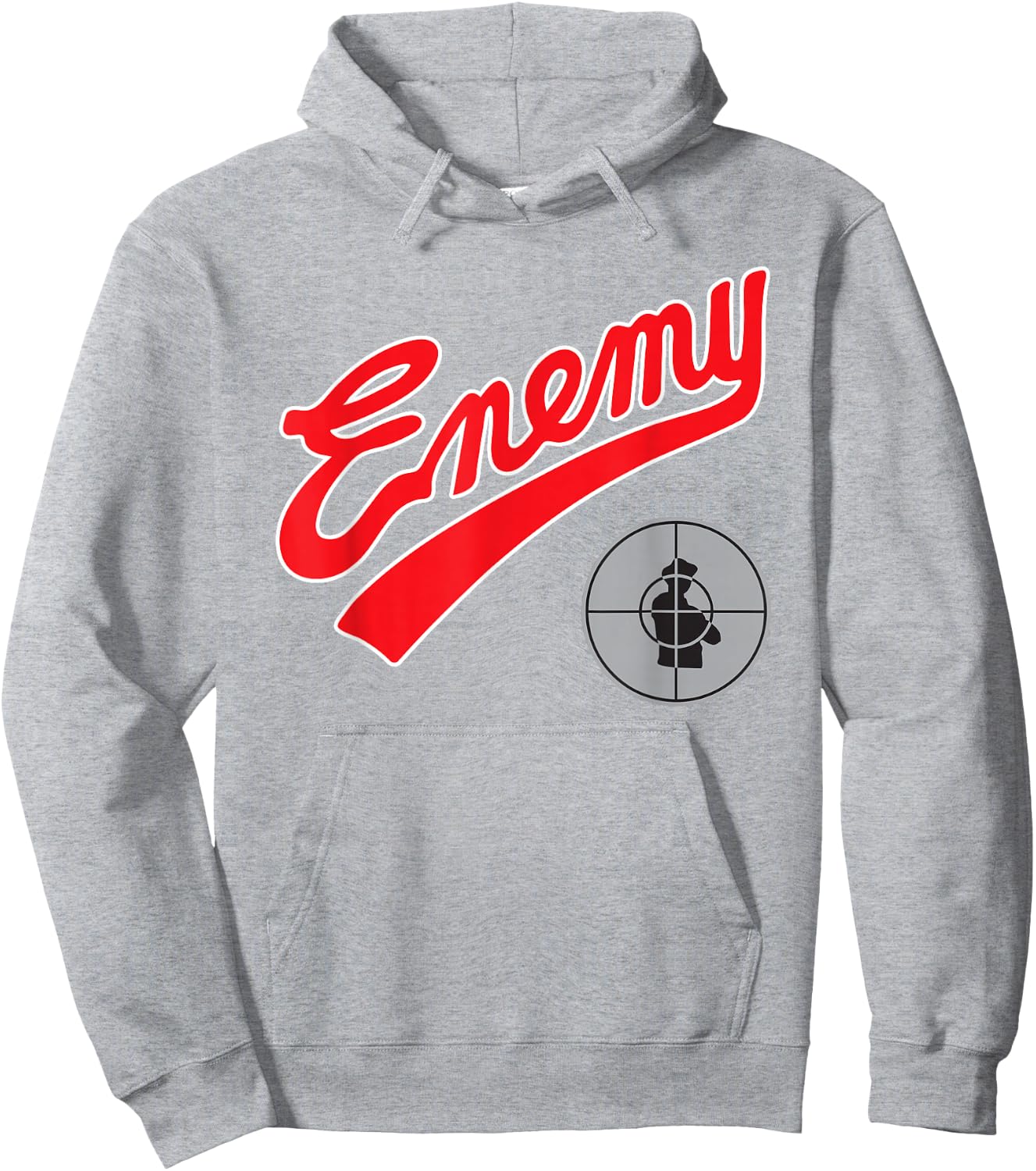 Public Enemy Official Enemy Target Hoodie - Hoodie | Ash