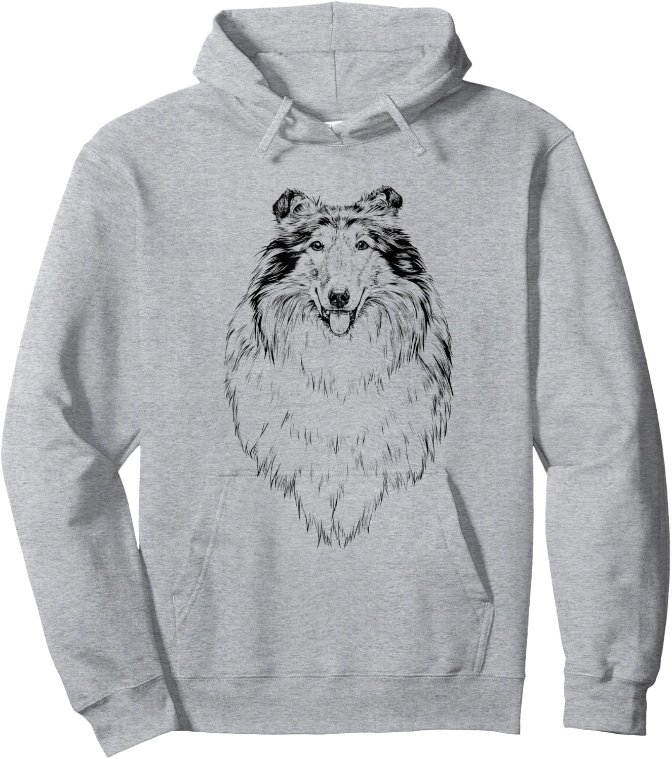 Rough Collie Dog Mom Dog Lover Hoodie - Hoodie | Ash