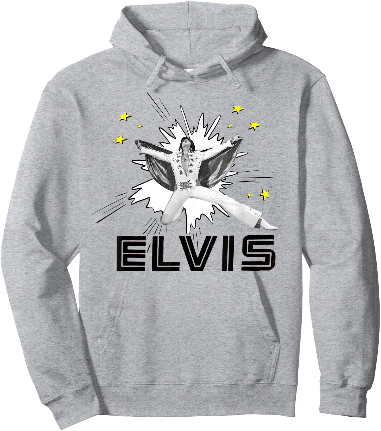 Elvis Presley Official The King Hoodie - Hoodie | Ash