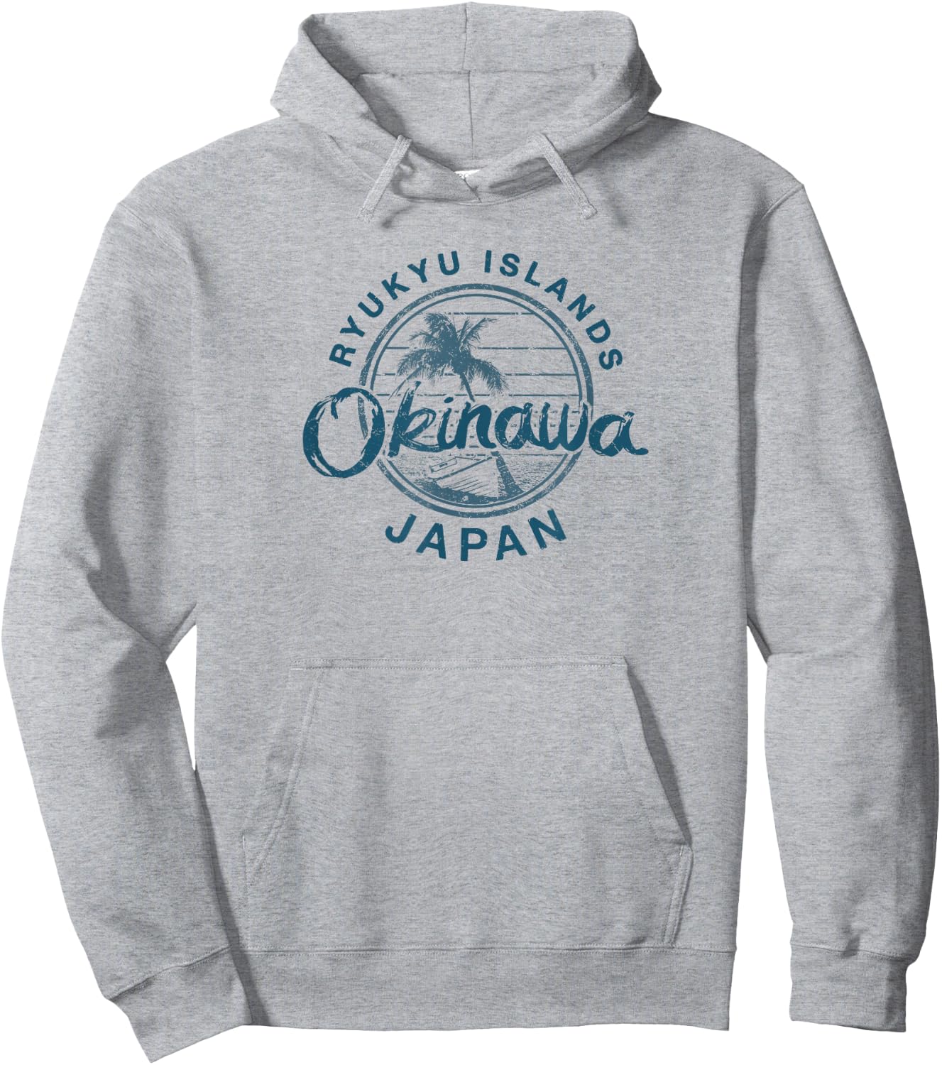 Okinawa Japan Retro Vintage Hoodie - Hoodie | Ash