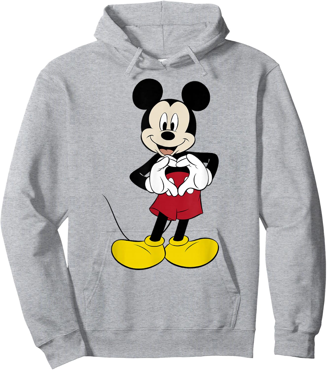 Disney Mickey And Friends Heart Hands Portrait Hoodie - Hoodie | Ash