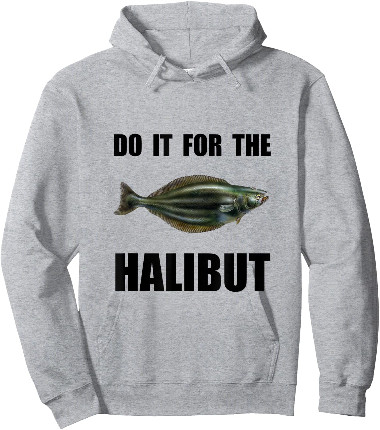 For The Halibut Funny Hoodie - Hoodie | Ash