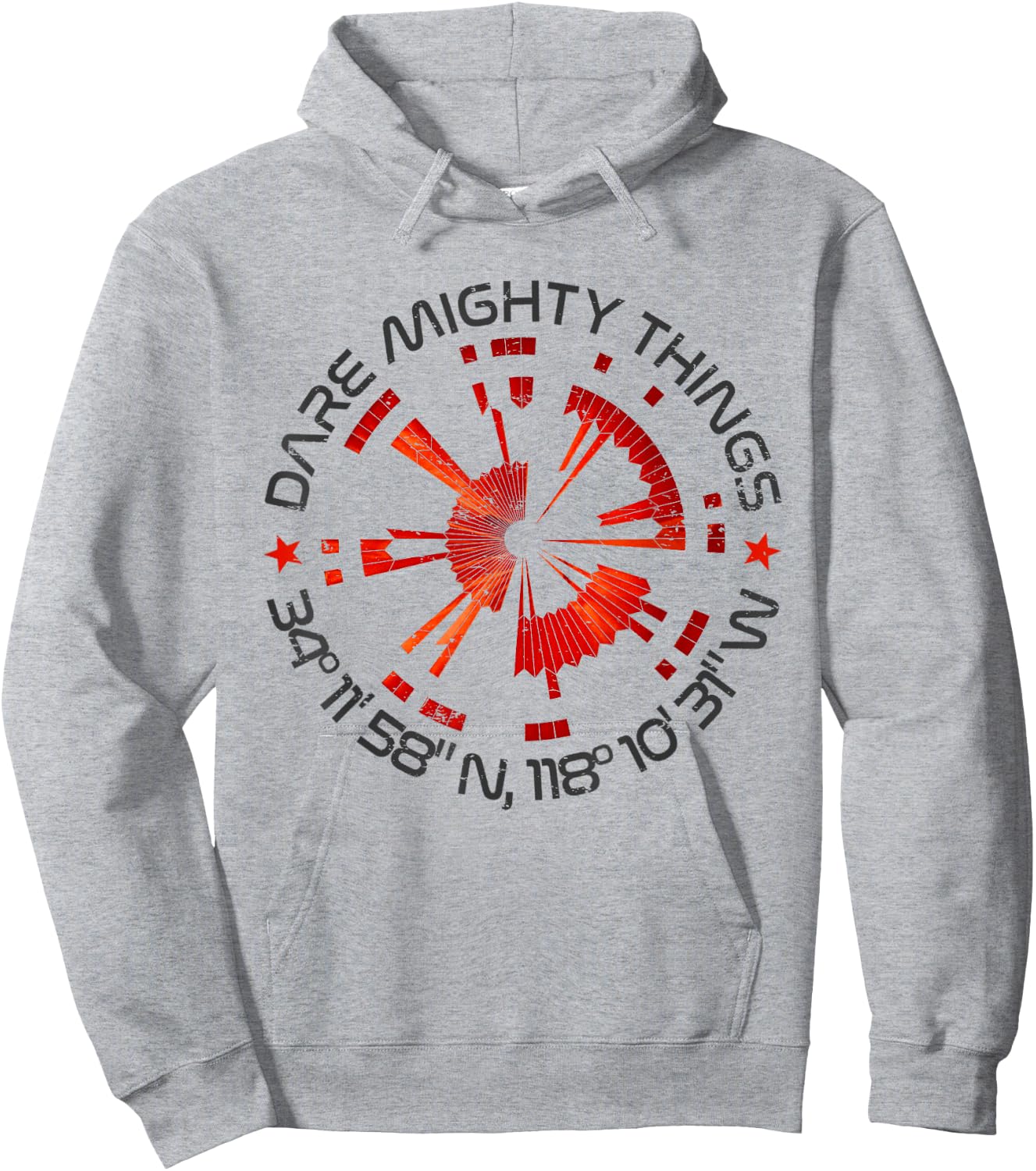 Dare Mighty Things Mars Rover 2020 Hoodie - Hoodie | Ash