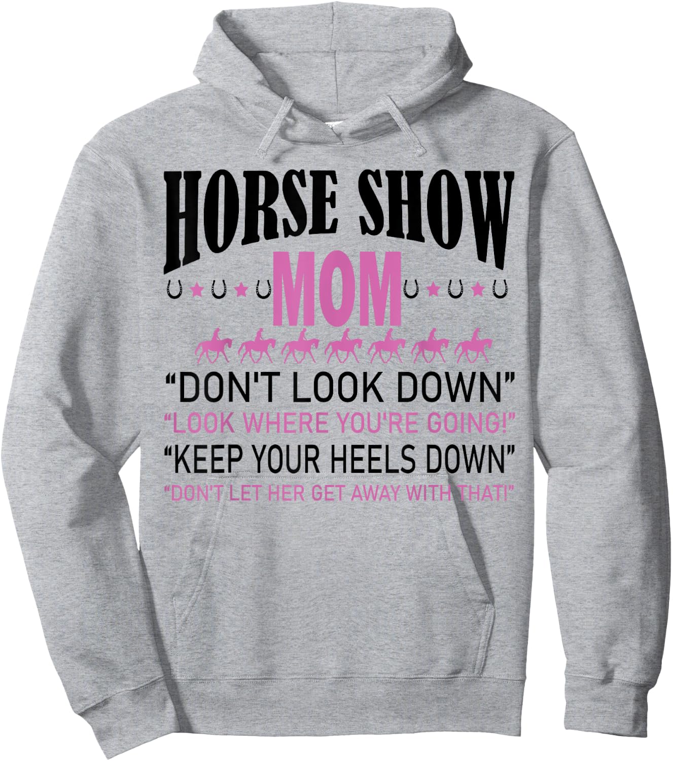 Horse Show Mom Hoodie - Hoodie | Ash