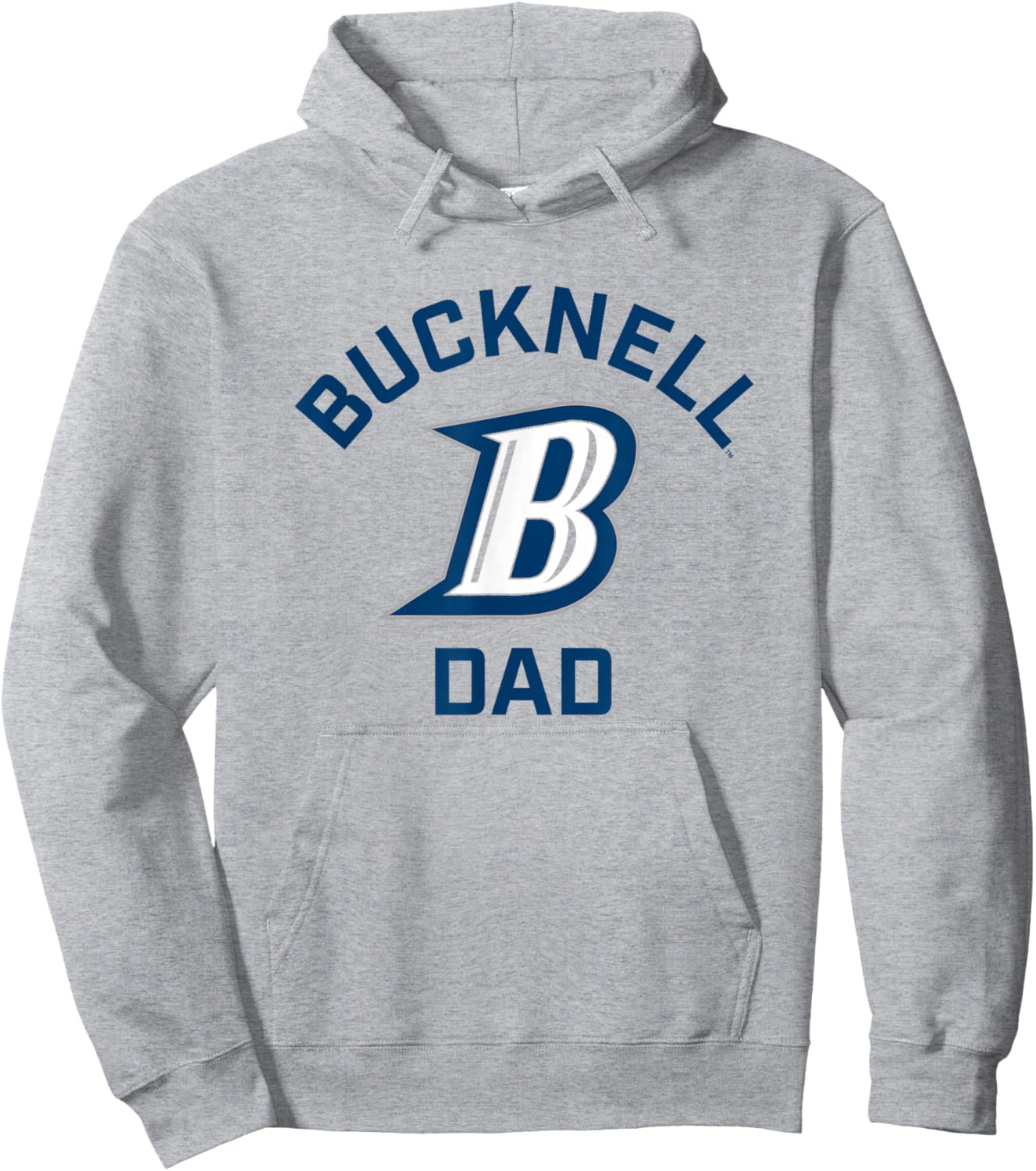 Bucknell University Bison Arched Dad Hoodie - Hoodie | Ash