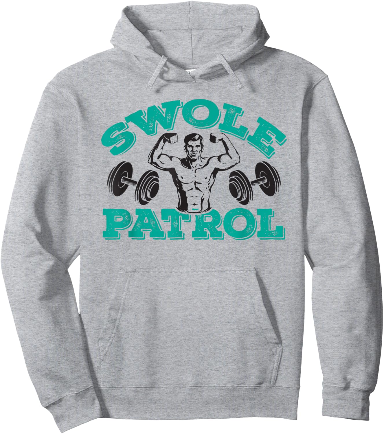 Swole Patrol – Dad working out & weightlifting Hoodie - Hoodie | Ash