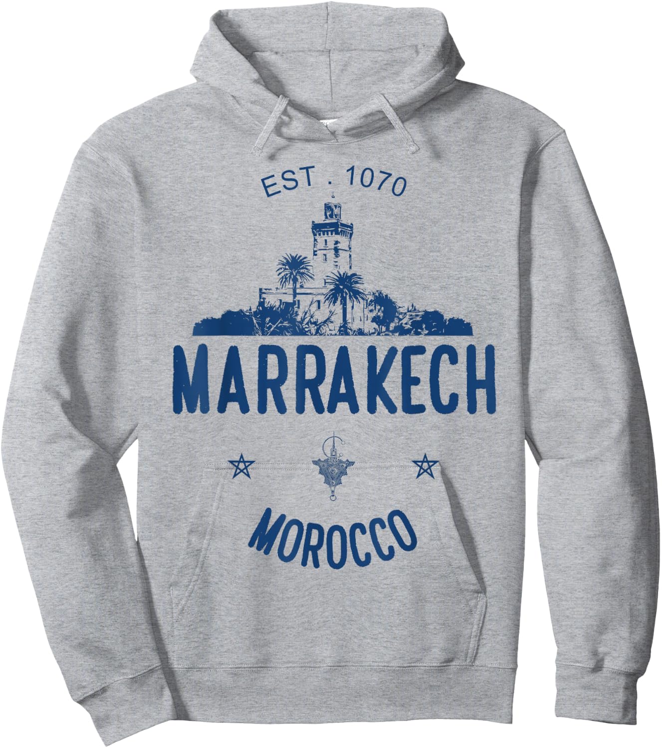 Marrakesh Morocco Jemaa El Fna Marrakech Travel Hoodie - Hoodie | Ash