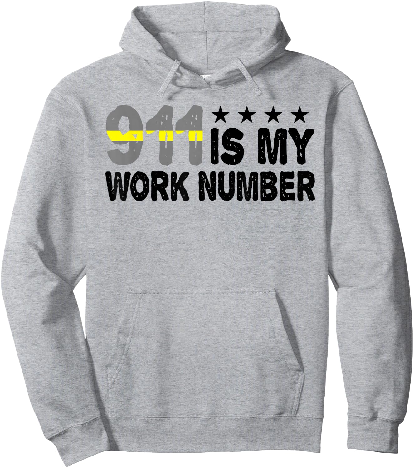 Dispatcher Emergency 911 is My Work Number Hoodie - Hoodie | Ash
