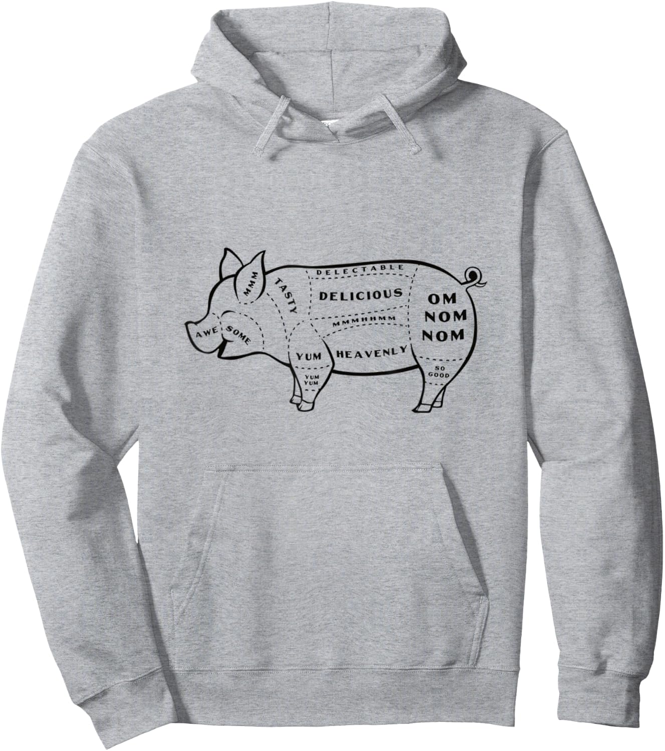 Tasty Pig Cuts Hoodie - Hoodie | Ash