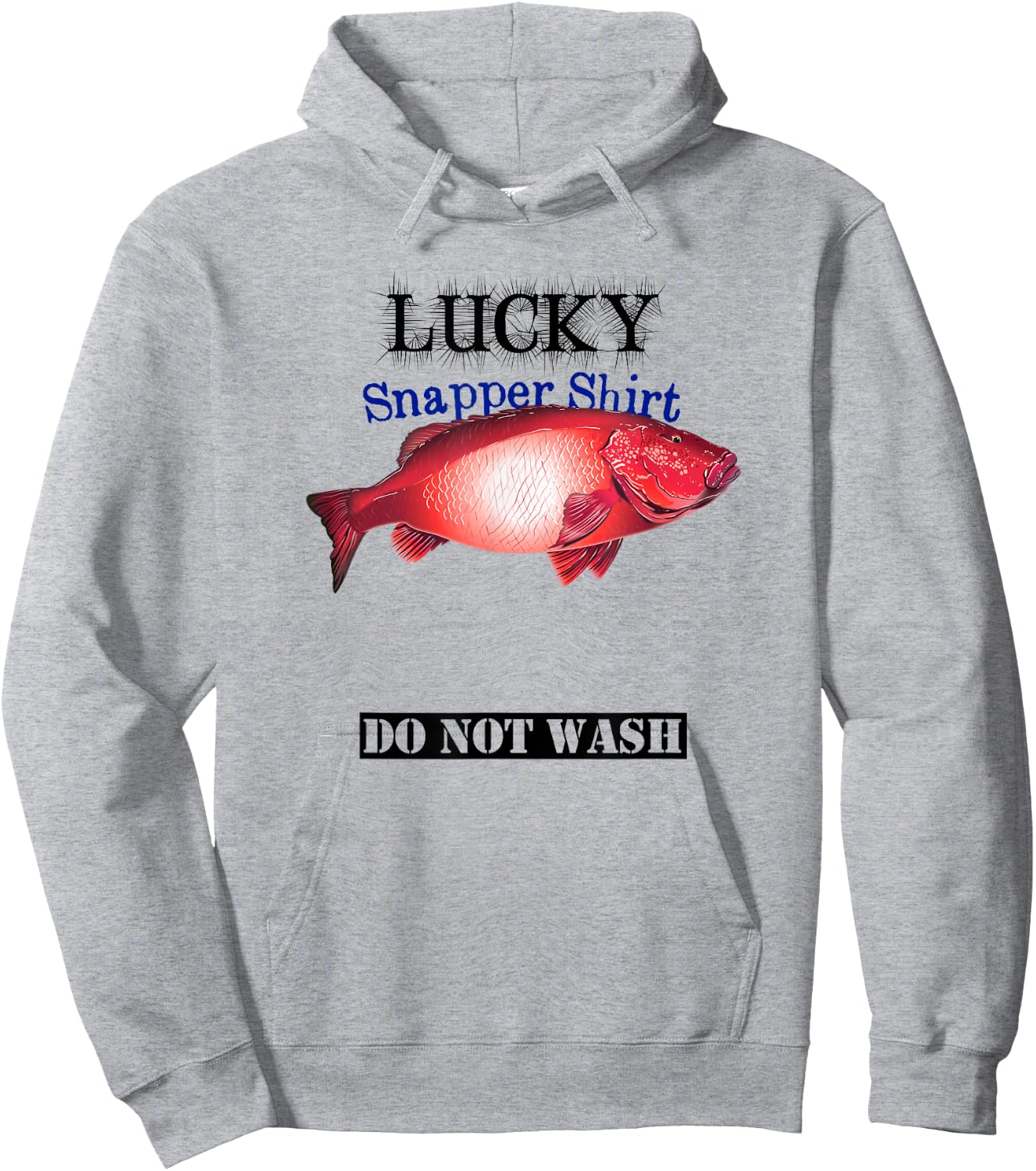Fishermans Lucky Snapper Light Colored Hoodie - Hoodie | Ash