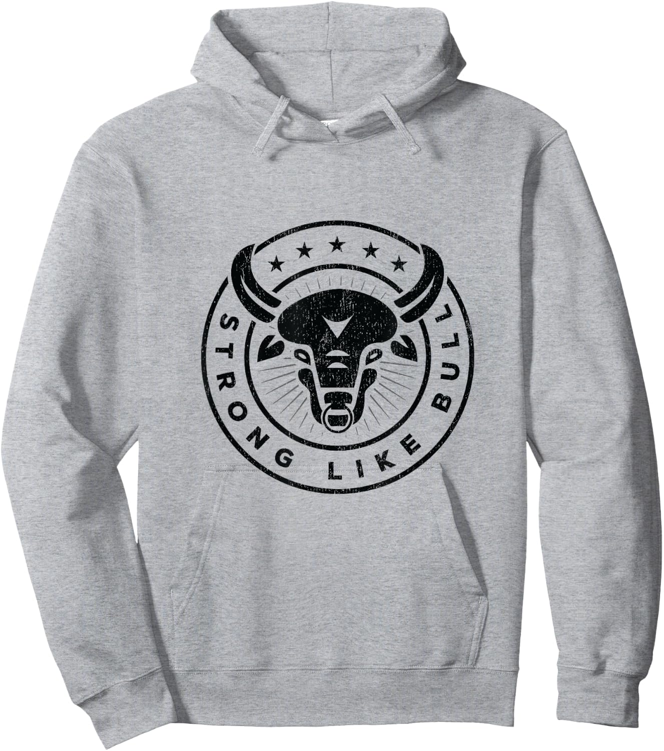 Strong Like A Bull Powerlifting Bodybuilding Hoodie - Hoodie | Ash