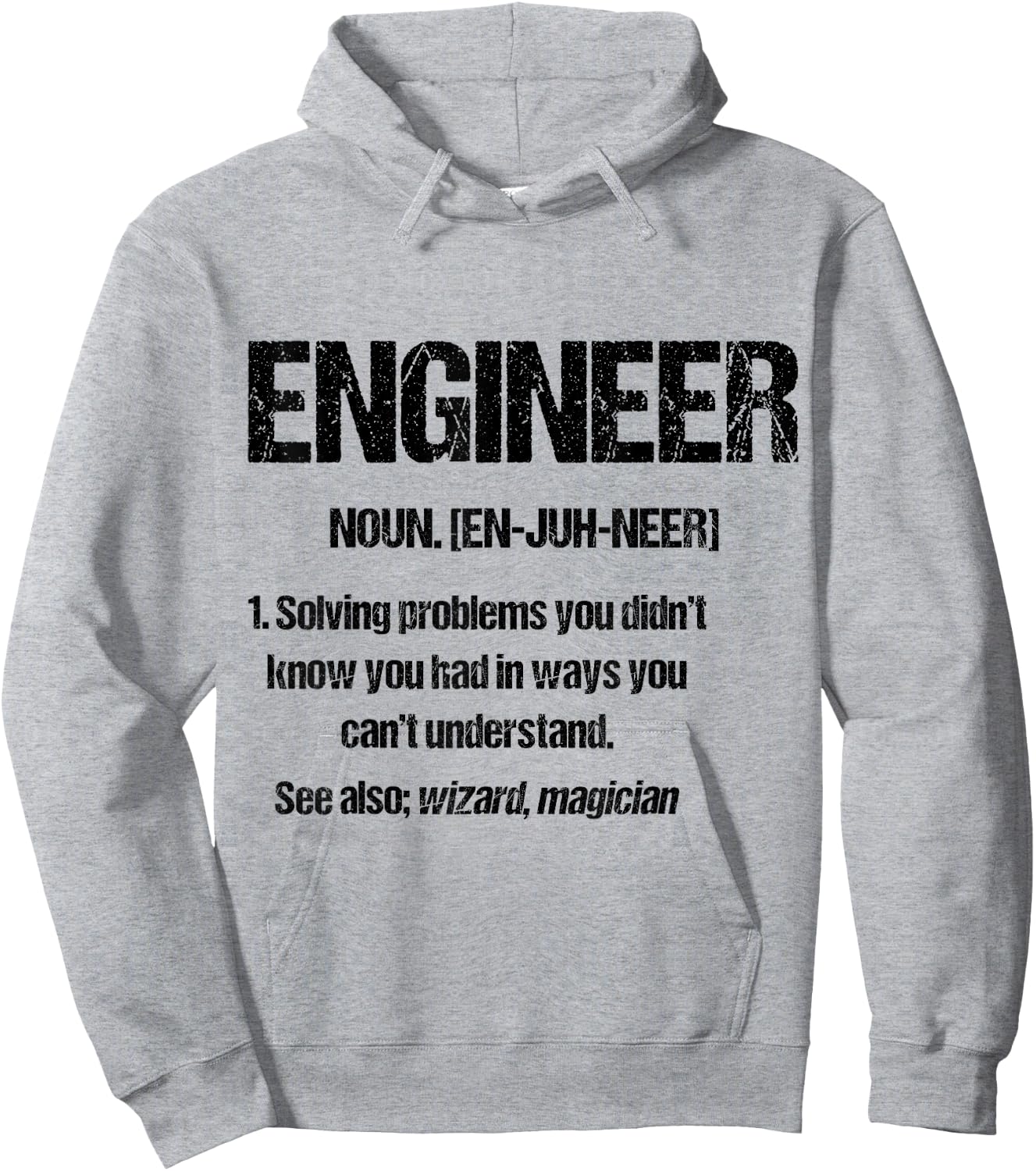 Funny engineering shirt Engineer Definition Hoodie - Hoodie | Ash
