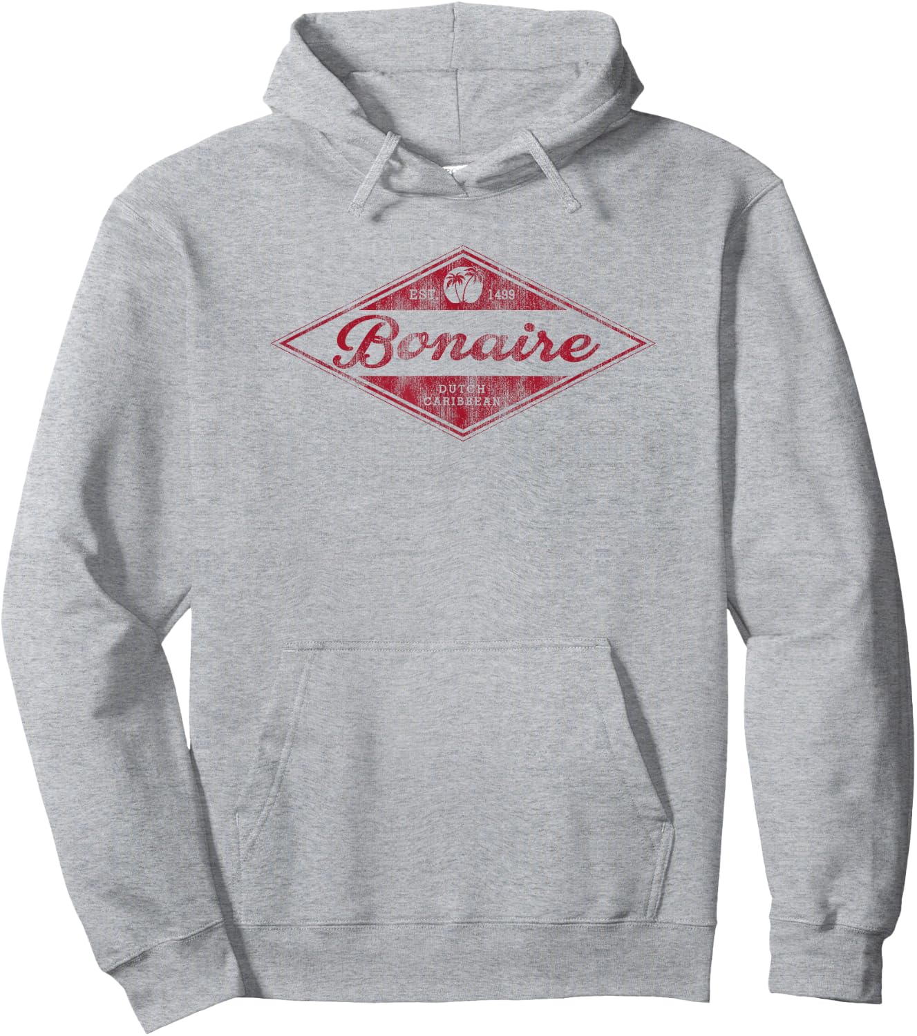 Vintage Bonaire Souvenir Retro Vacation Hoodie - Hoodie | Ash
