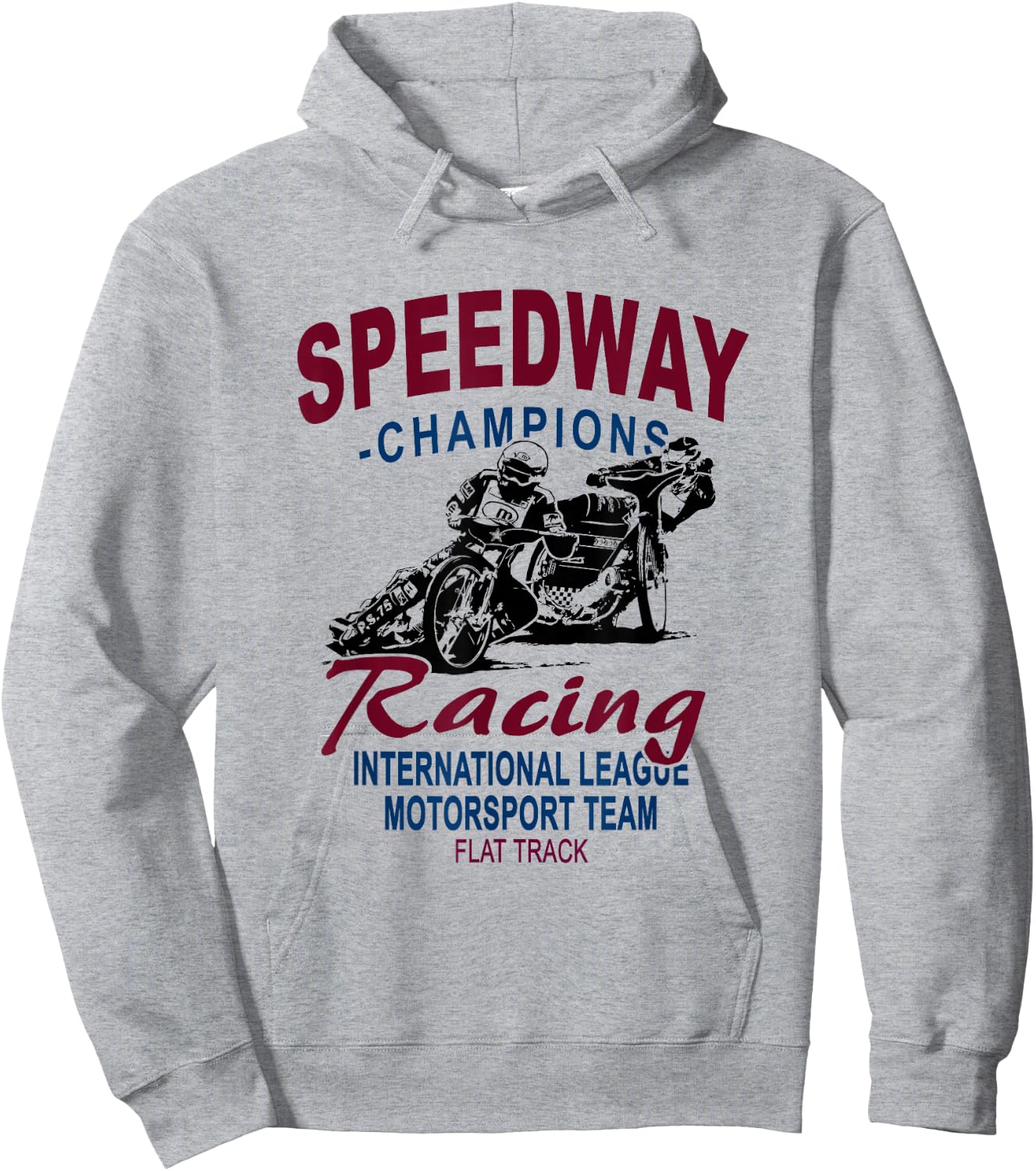 Speedway Railway Motorcycle Racing Hoodie - Hoodie | Ash