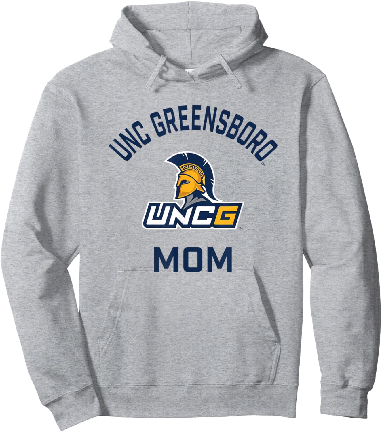 UNC Greensboro UNCG Spartans Arched Mom Hoodie - Hoodie | Ash