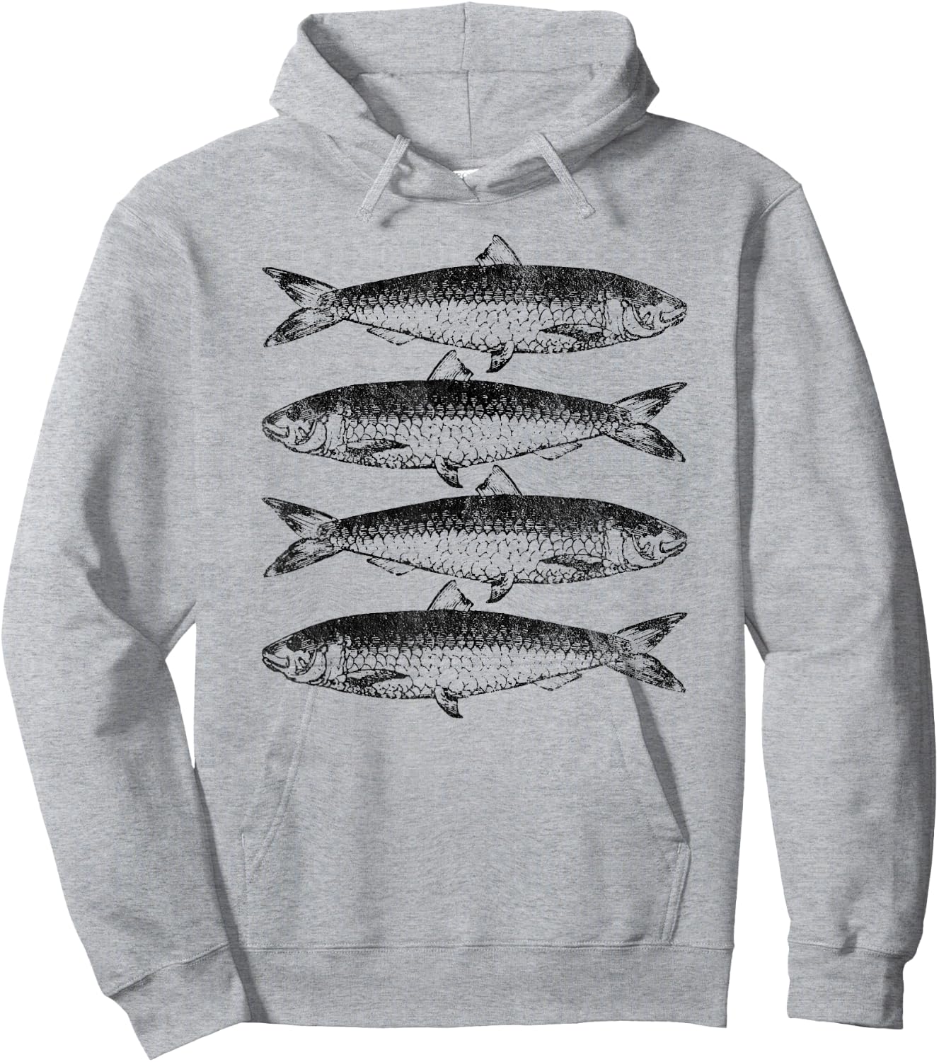 Canned Sardines Lover Gift Vintage Sardine Fish Hoodie - Hoodie | Ash