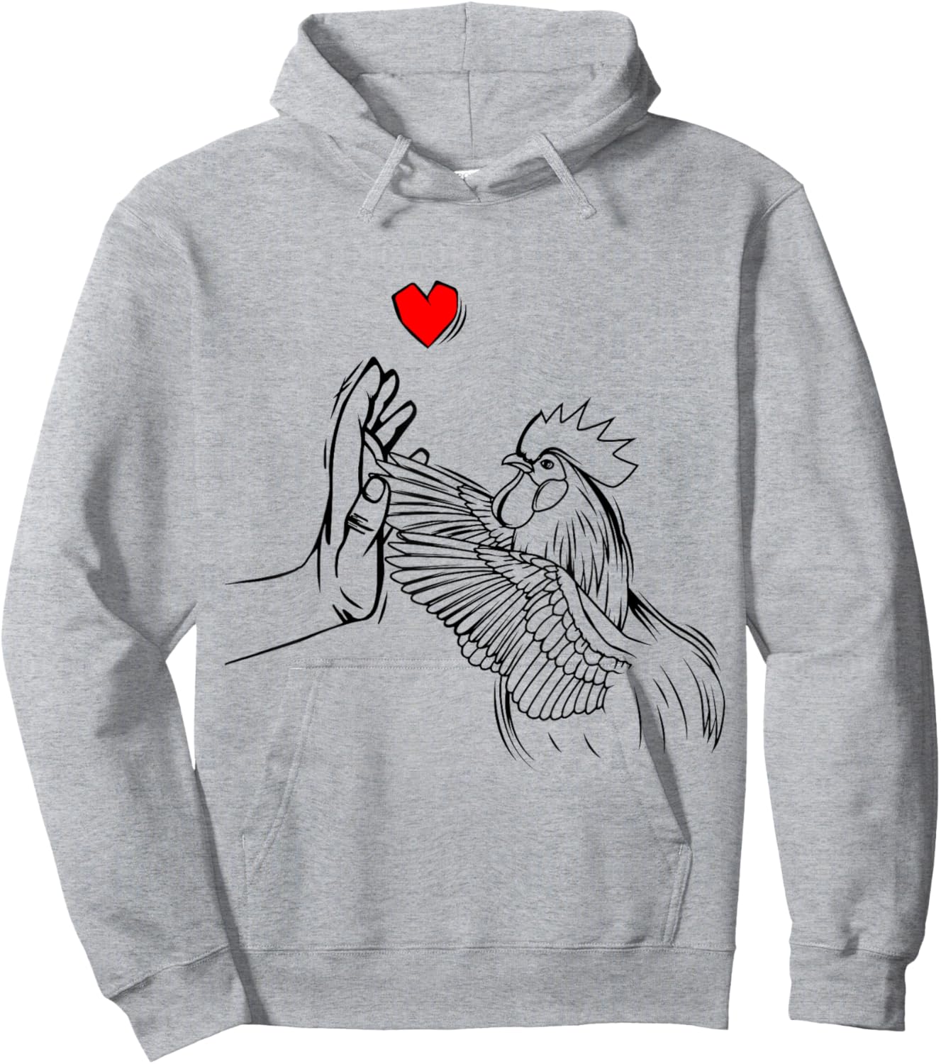Chicken Love Women Farmer Girls Kids Hoodie - Hoodie | Ash