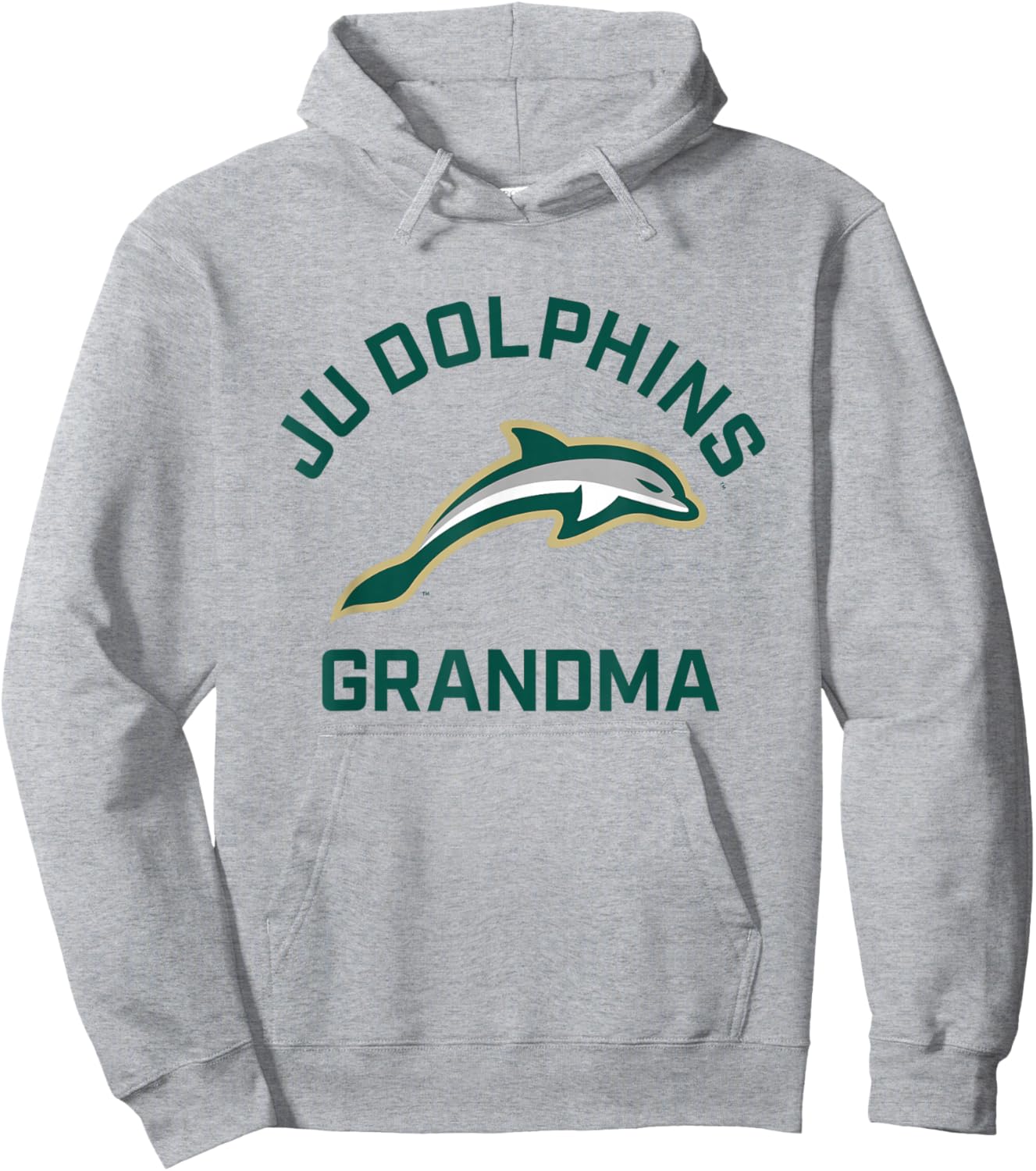 Jacksonville University Dolphins Arched Grandma Hoodie - Hoodie | Ash