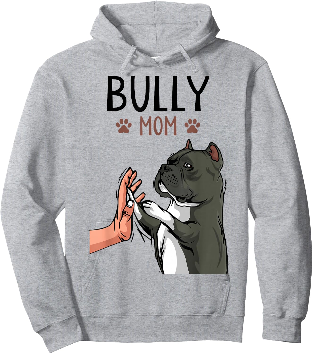American Bully Mom Dogs Hoodie - Hoodie | Ash