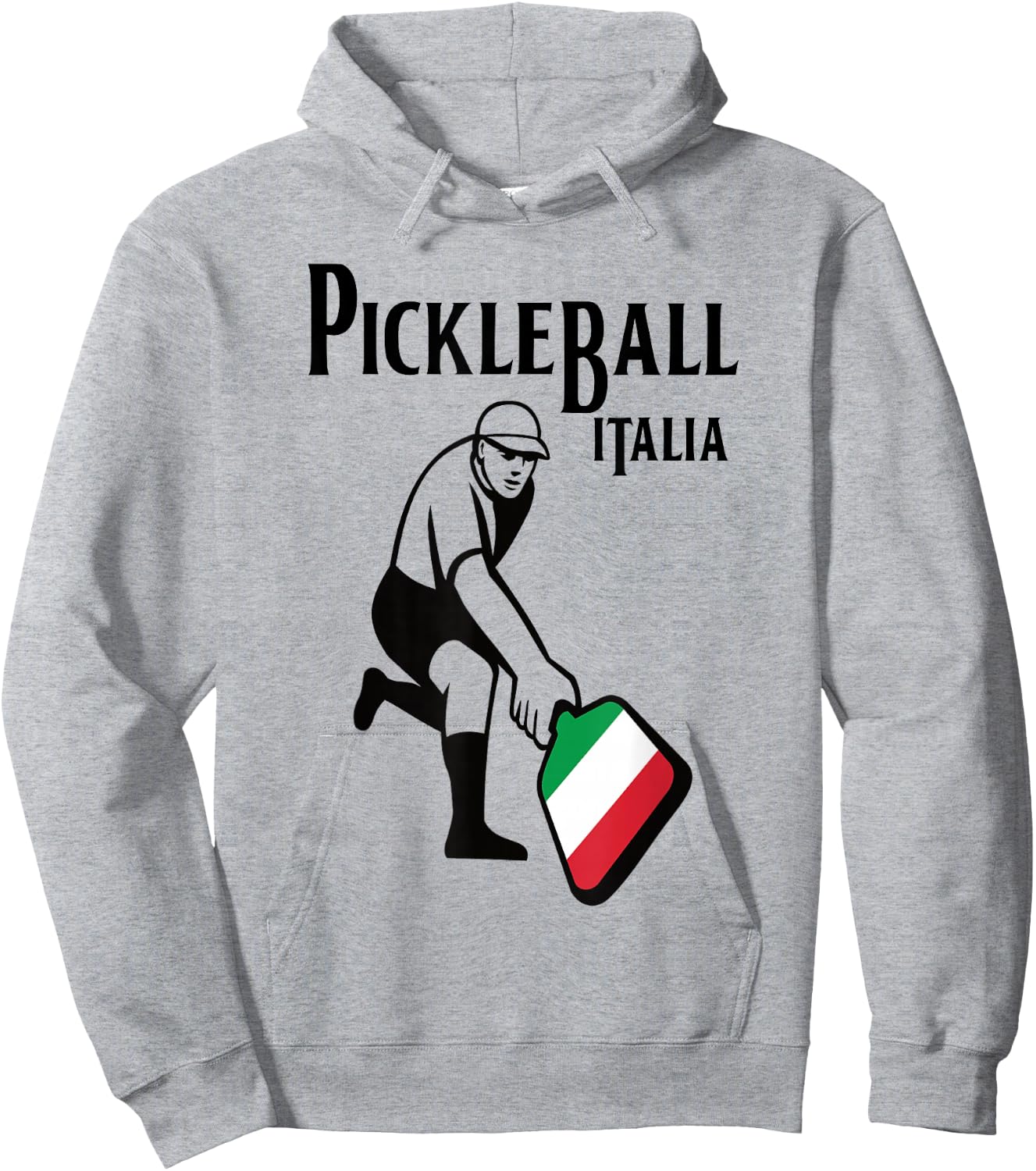 Pickleball Italia Italy Retro Vintage Design Hoodie - Hoodie | Ash