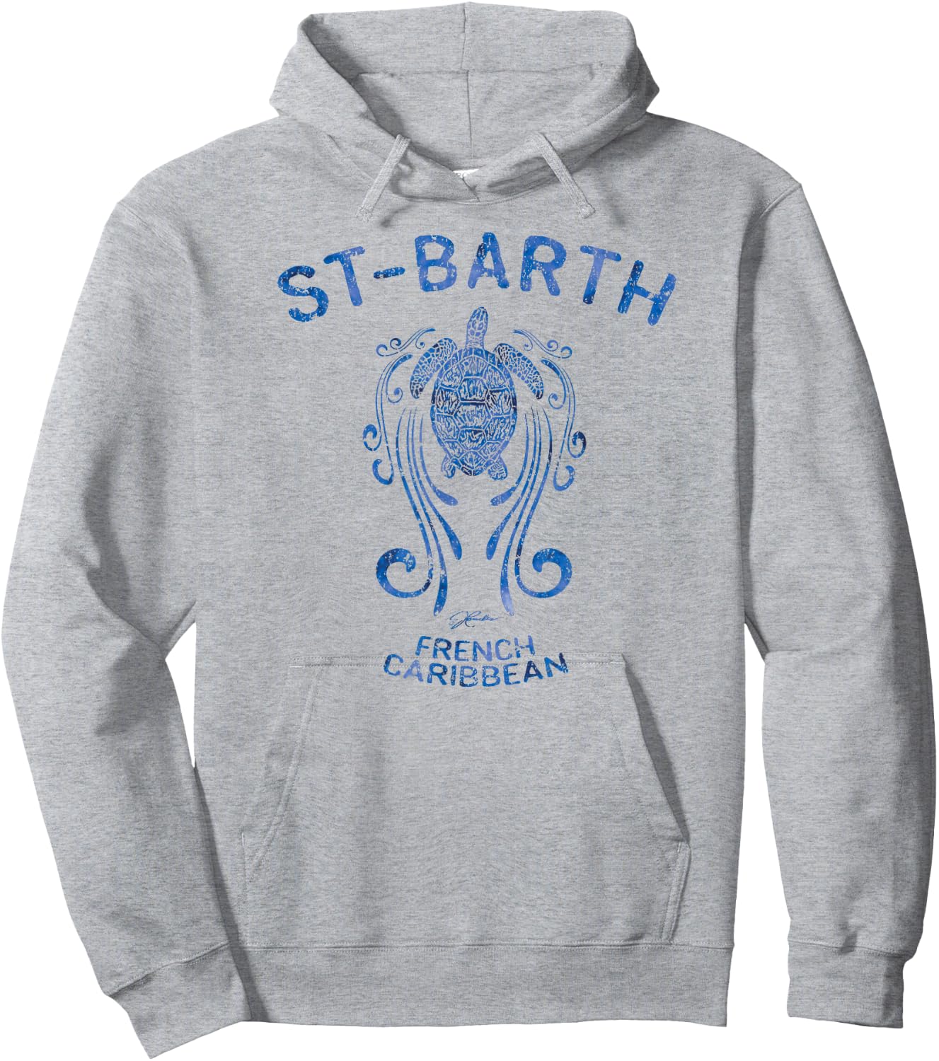 JCombs: St-Barth, Sea Turtle in the Slipstream Hoodie - Hoodie | Ash