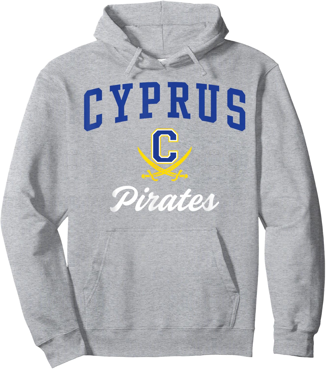Cyprus High School Pirates Hoodie - Hoodie | Ash