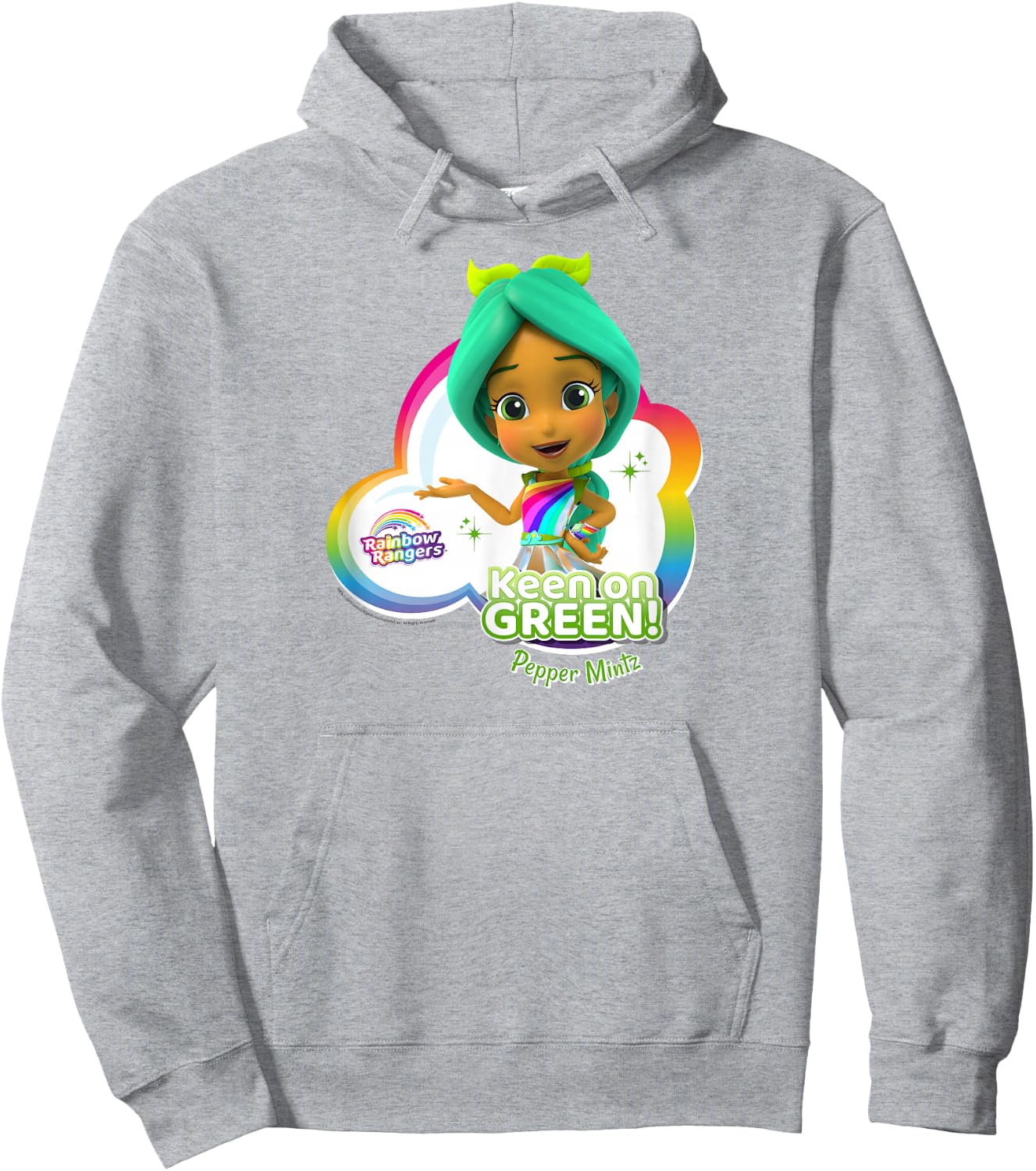 Rainbow Rangers Pepper Mintz "Keen on Green!" Hoodie - Hoodie | Ash