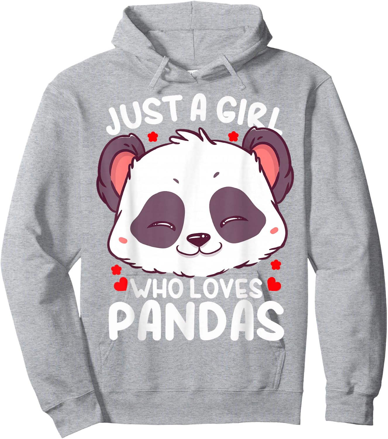 Panda Just a Girl Who Loves Pandas Hoodie - Hoodie | Ash