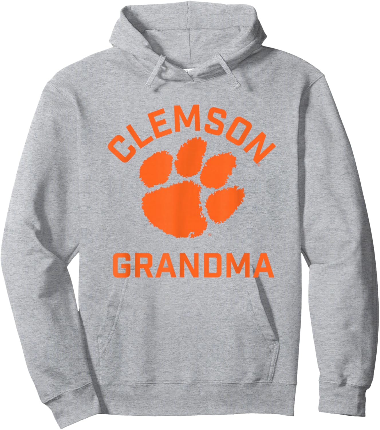 Clemson University Tigers Arched Grandma Hoodie - Hoodie | Ash