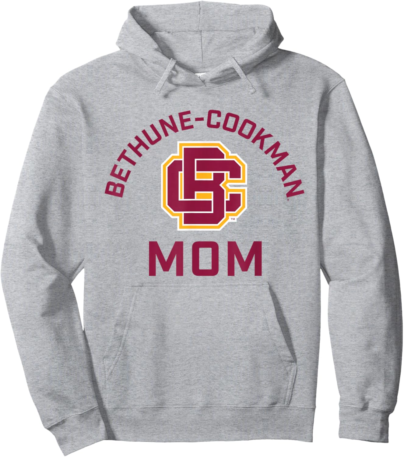 Bethune-Cookman University Wildcats Arched Mom Hoodie - Hoodie | Ash