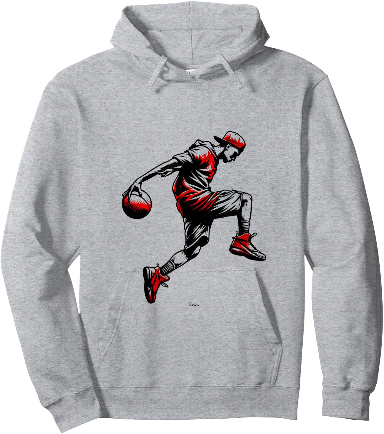 Basketball Boogie in Red Hip Hop Dancer Moves Hoodie - Hoodie | Ash