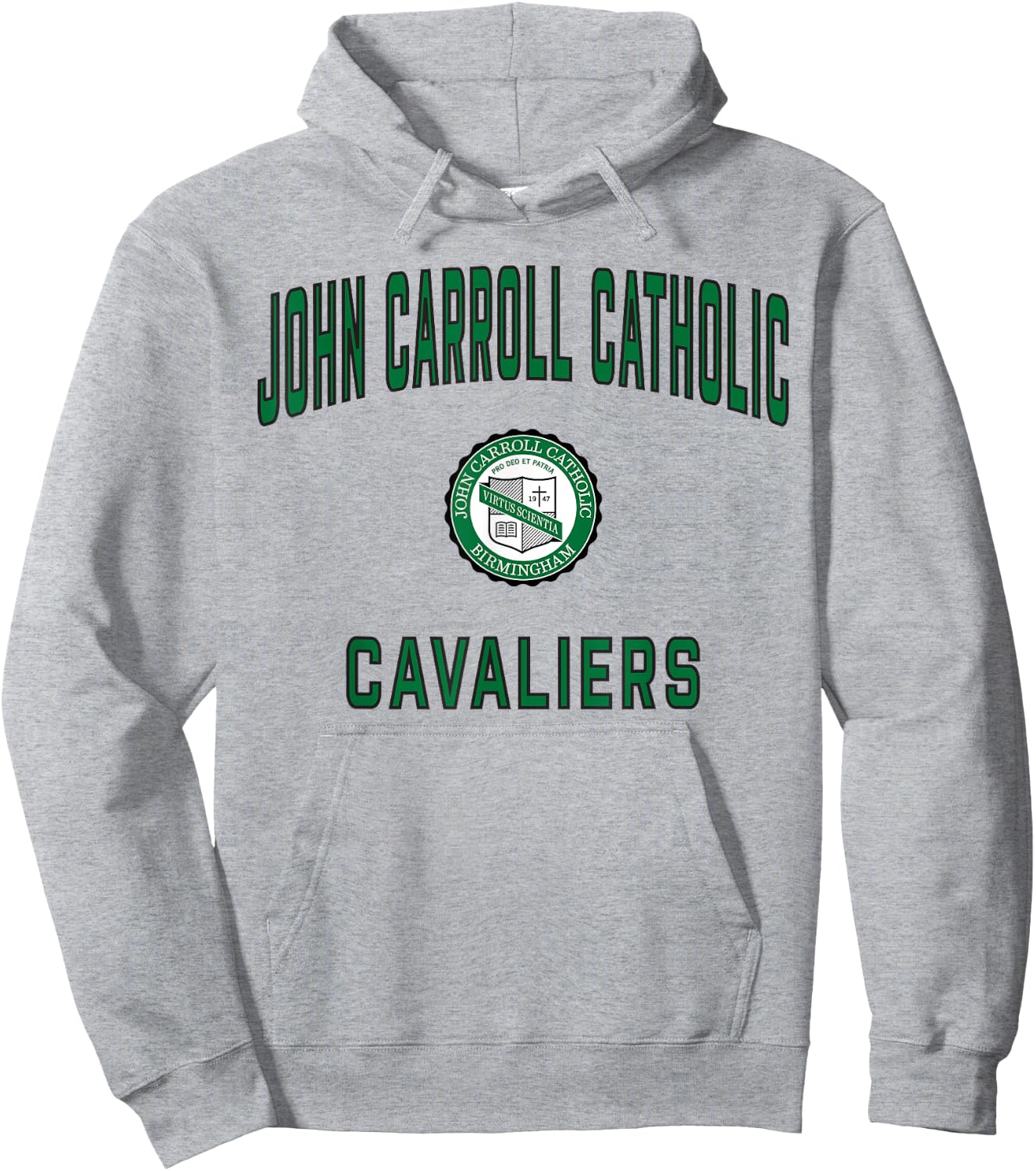 John Carroll Catholic High School Cavaliers Hoodie - Hoodie | Ash