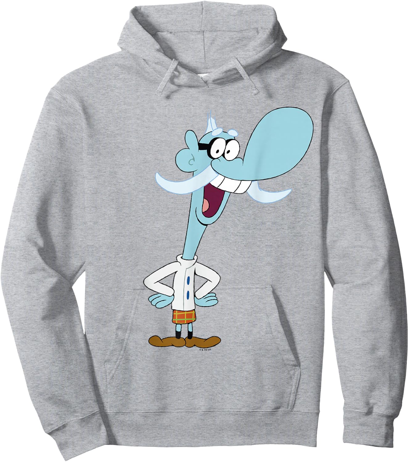 Chowder Mung Daal Happy Pose Full Body Shot Hoodie - Hoodie | Ash