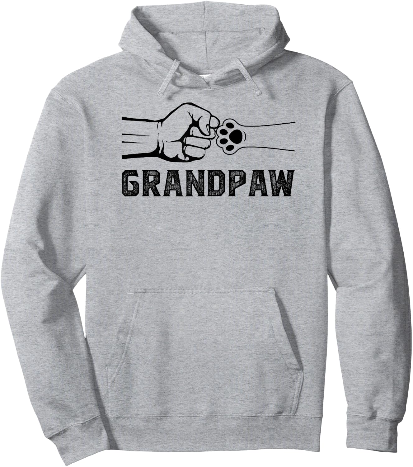 Grandpaw Grandpa Dog Grandpaw Appreciation Hoodie - Hoodie | Ash
