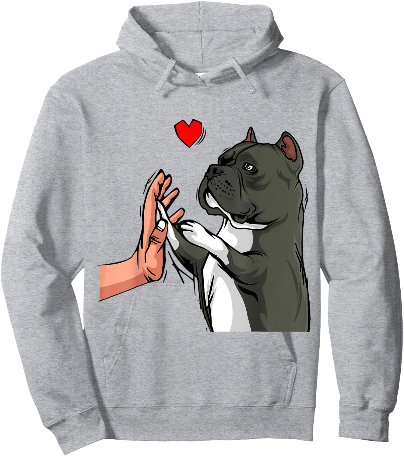 American Bully Love Cute Dog Mom Funny Girls Hoodie - Hoodie | Ash