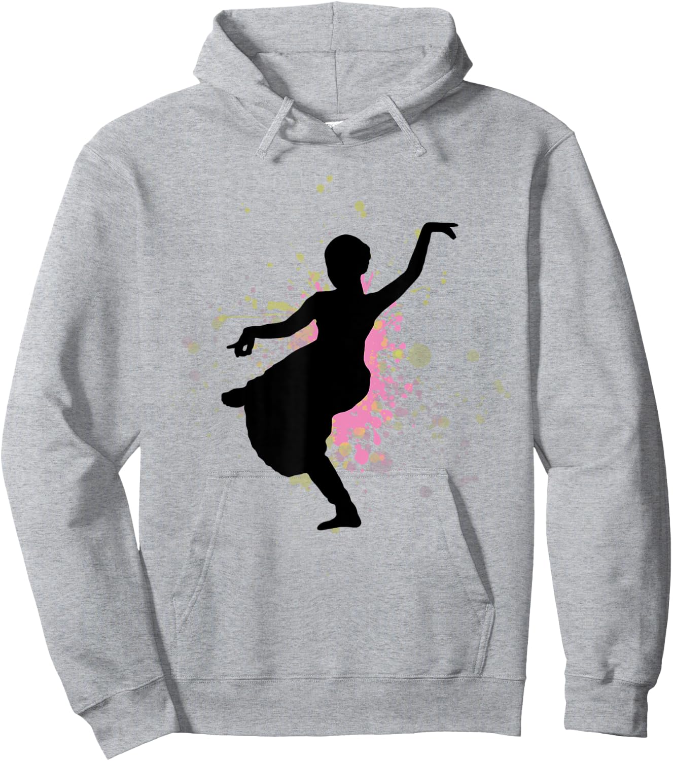 Indian Classical Dance Silhouette Hoodie - Hoodie | Ash