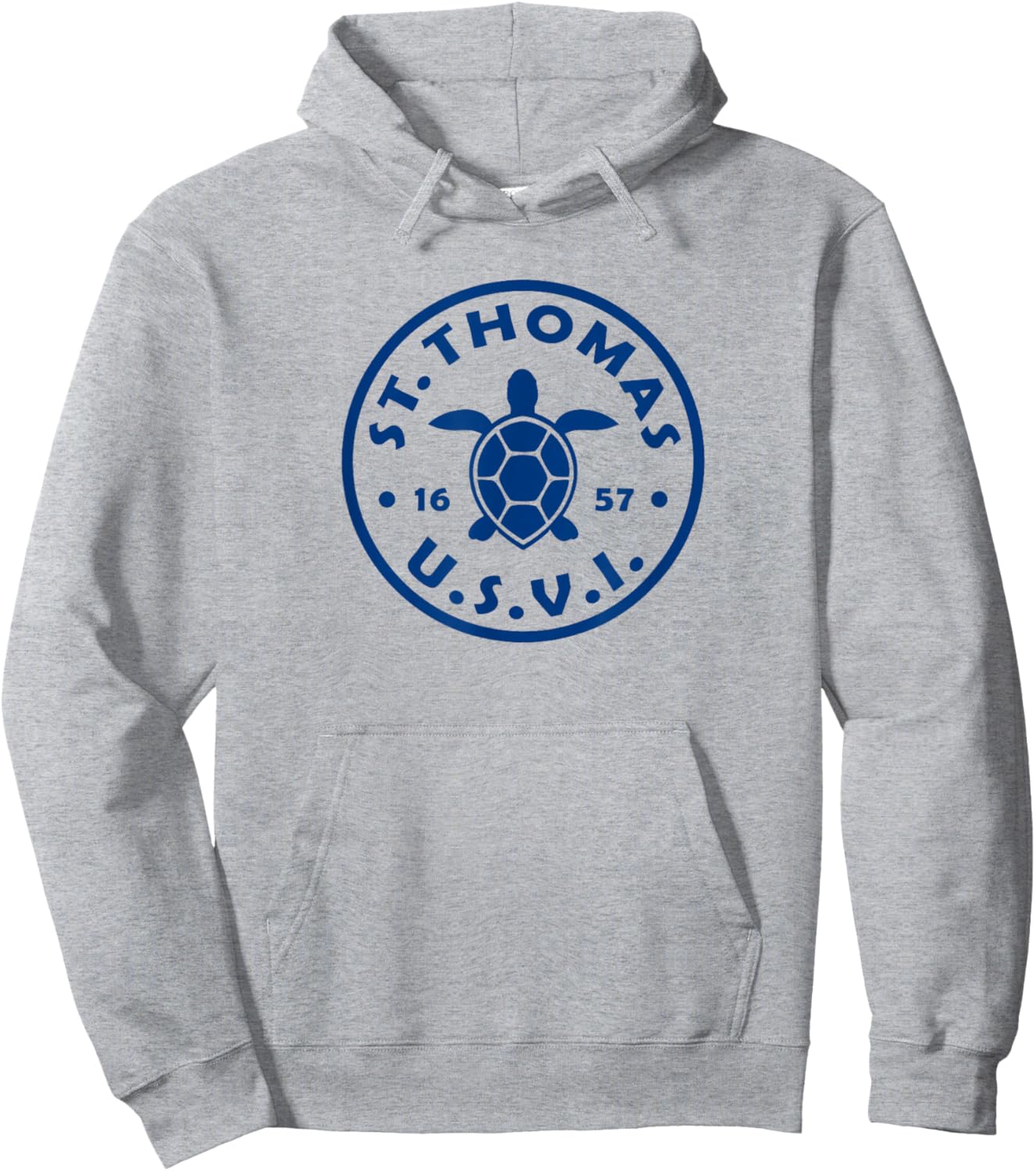 St Thomas USVI Sea Turtle Kids Souvenir Hoodie - Hoodie | Ash