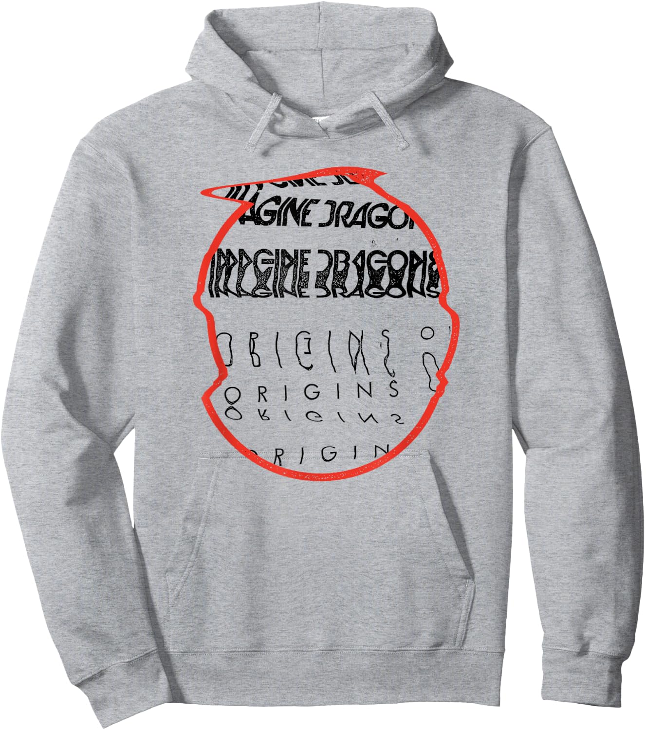 Imagine Dragons Origins Red Circle Hoodie - Hoodie | Ash