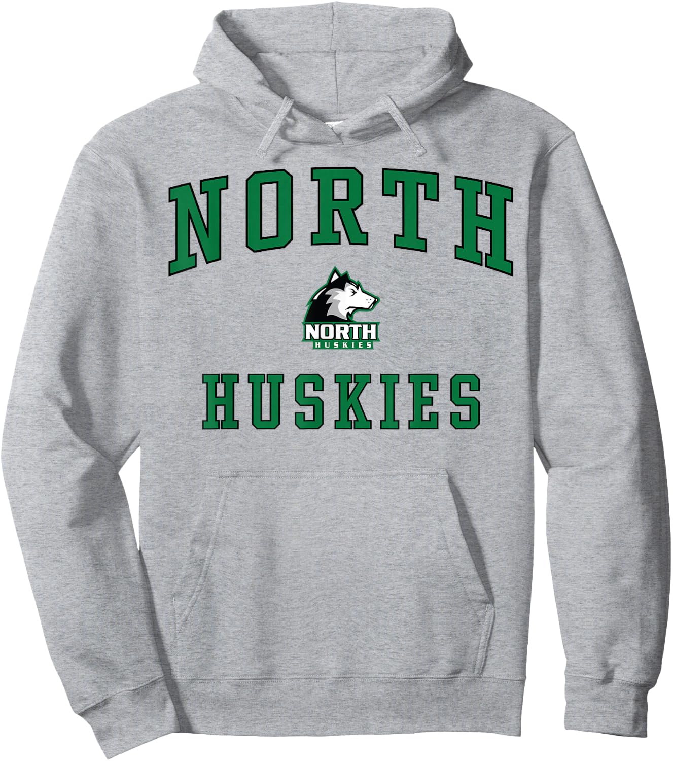 North High School Huskies Hoodie - Hoodie | Ash