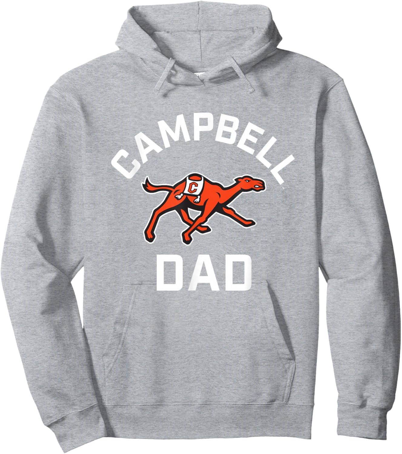 Campbell University Fighting Camels Arched Dad Hoodie - Hoodie | Ash