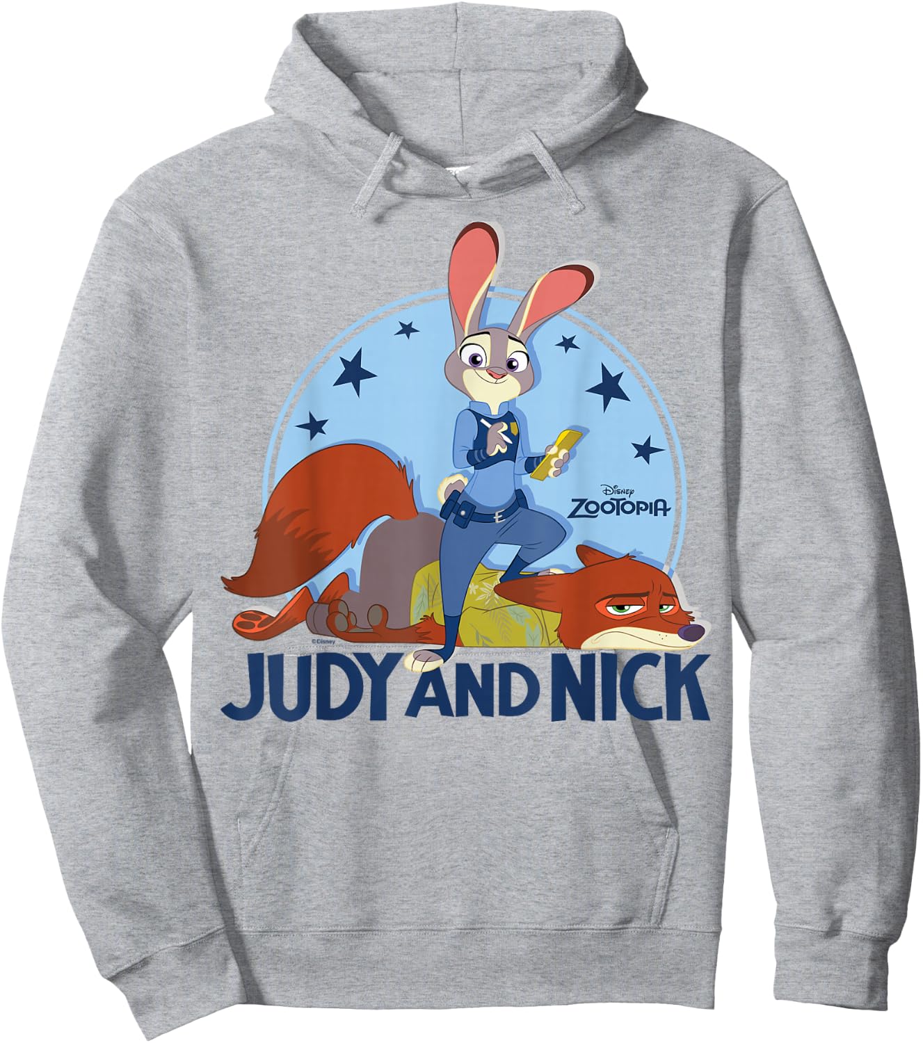Zootopia - Judy And Nick Stars Hoodie - Hoodie | Ash