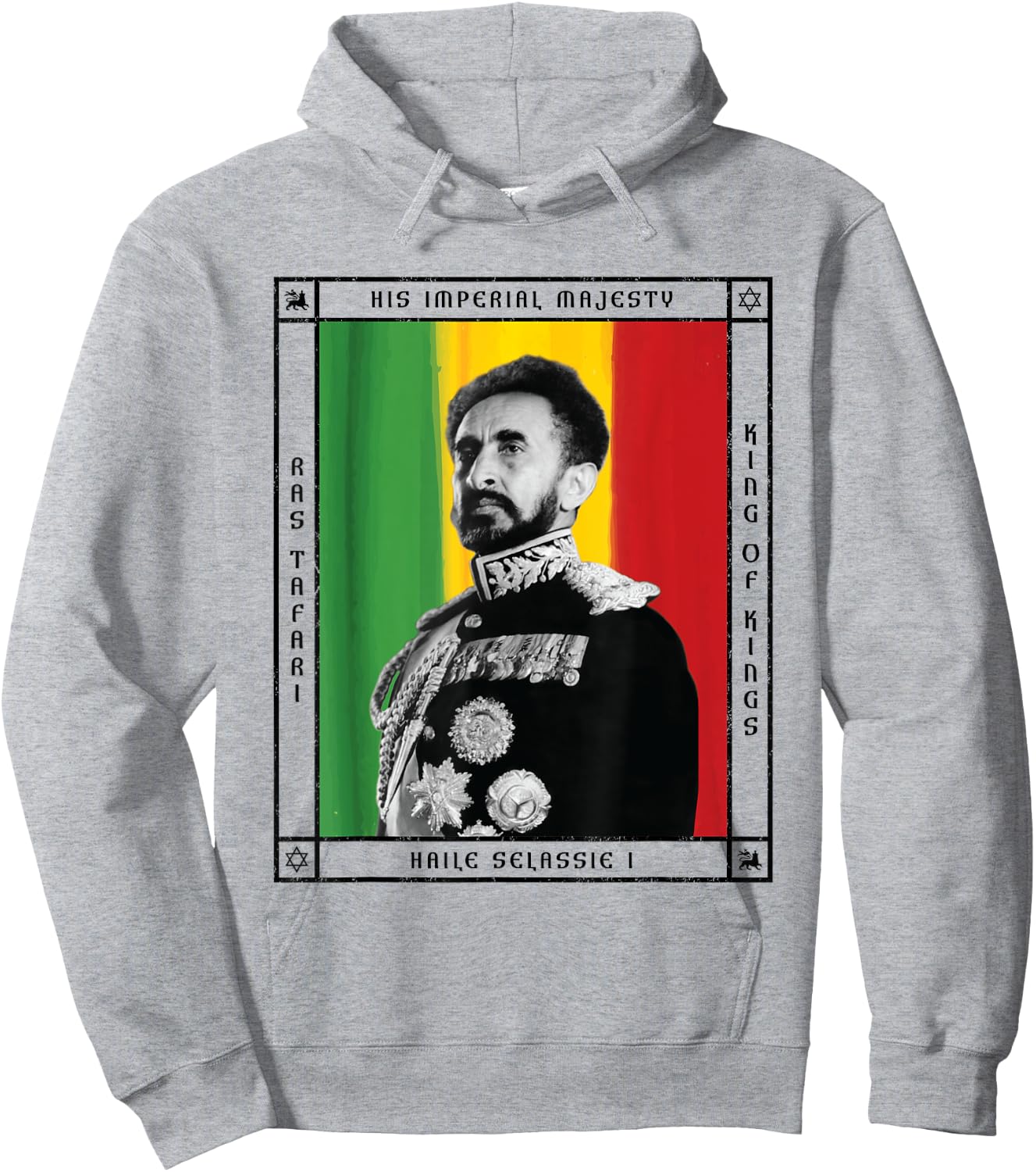 His Imperial Majesty Haile Selassie I Hoodie - Hoodie | Ash