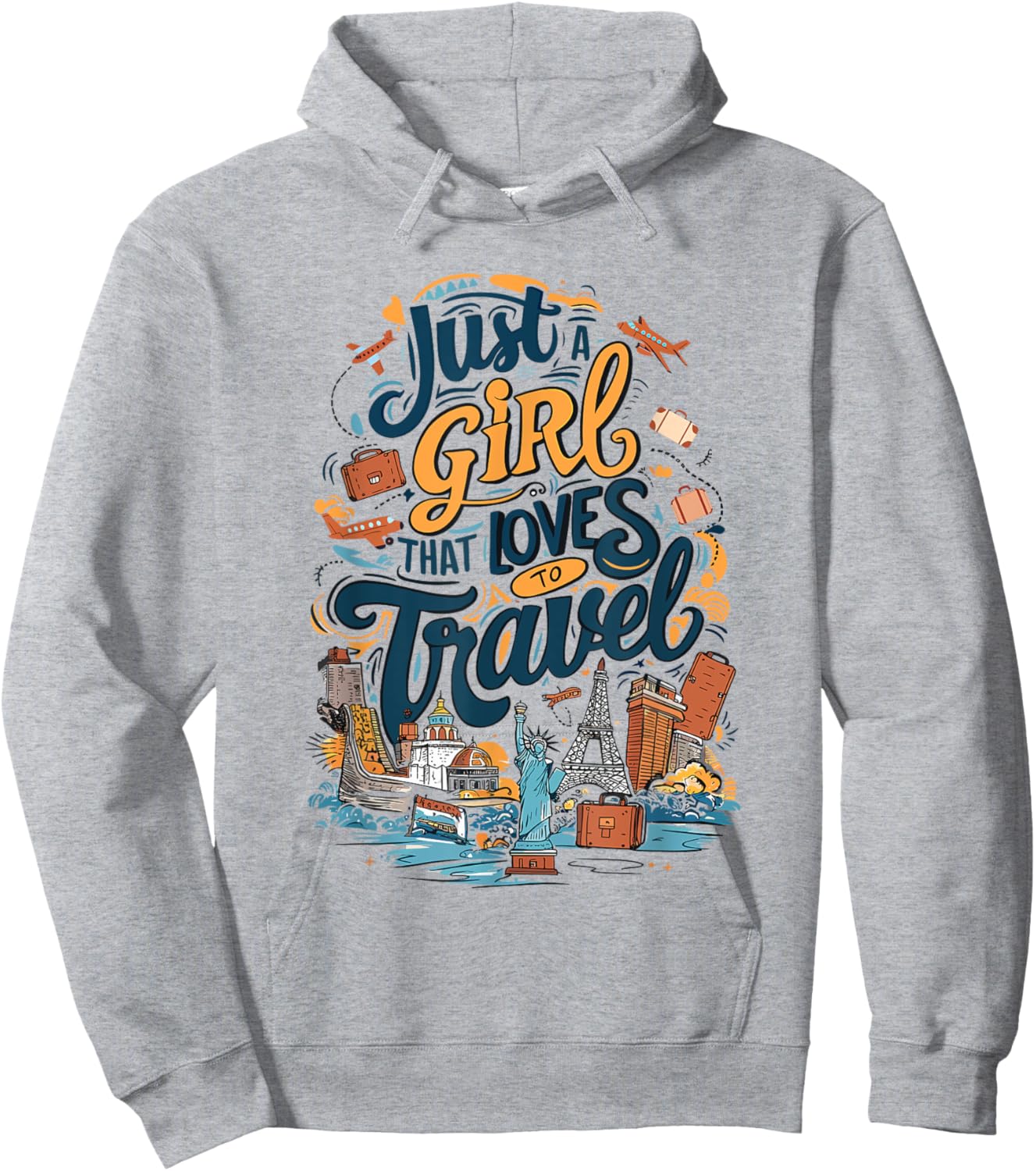 Just a girl that loves to Travel Hoodie - Hoodie | Ash