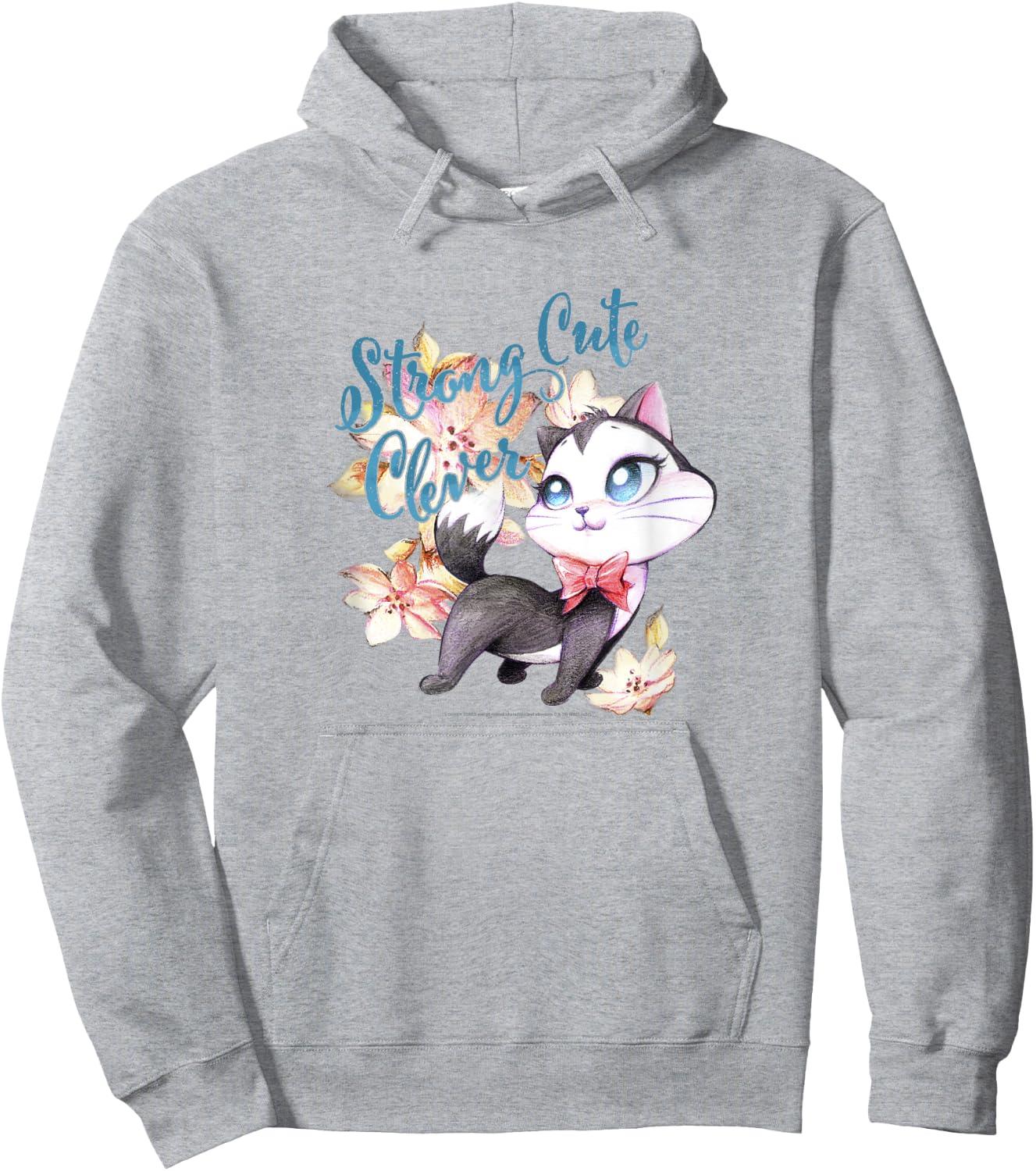 Looney Tunes Pussyfoot Strong Cute Clever Kitty Hoodie - Hoodie | Ash
