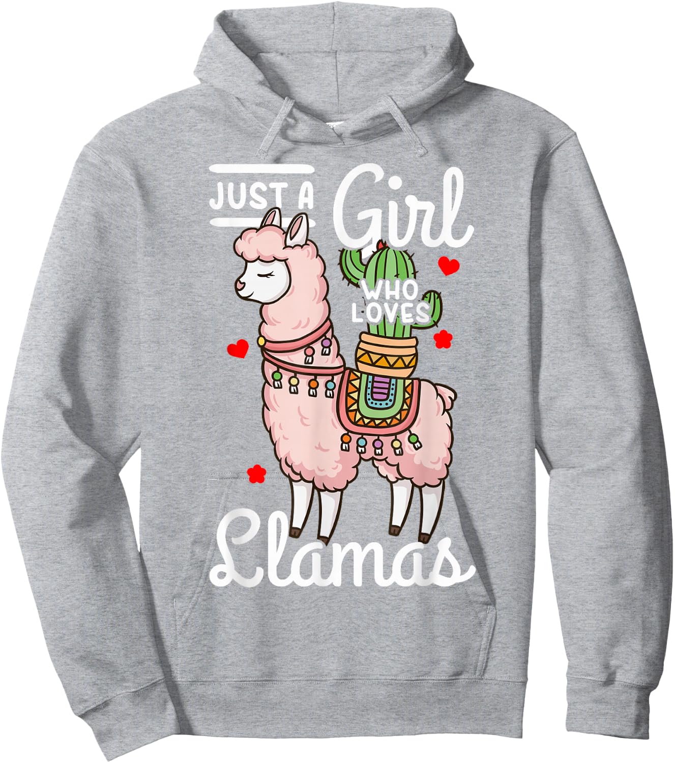 Llama Just a Girl Who Loves Llamas Hoodie - Hoodie | Ash