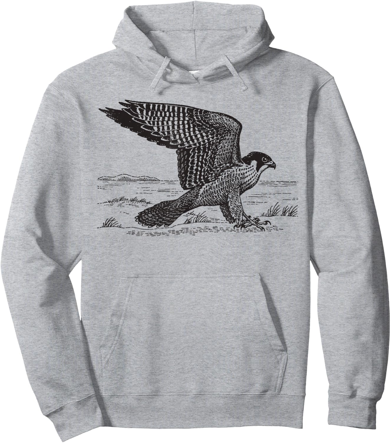 Peregrine Falcon Ornithology Hawk Gift Hoodie - Hoodie | Ash