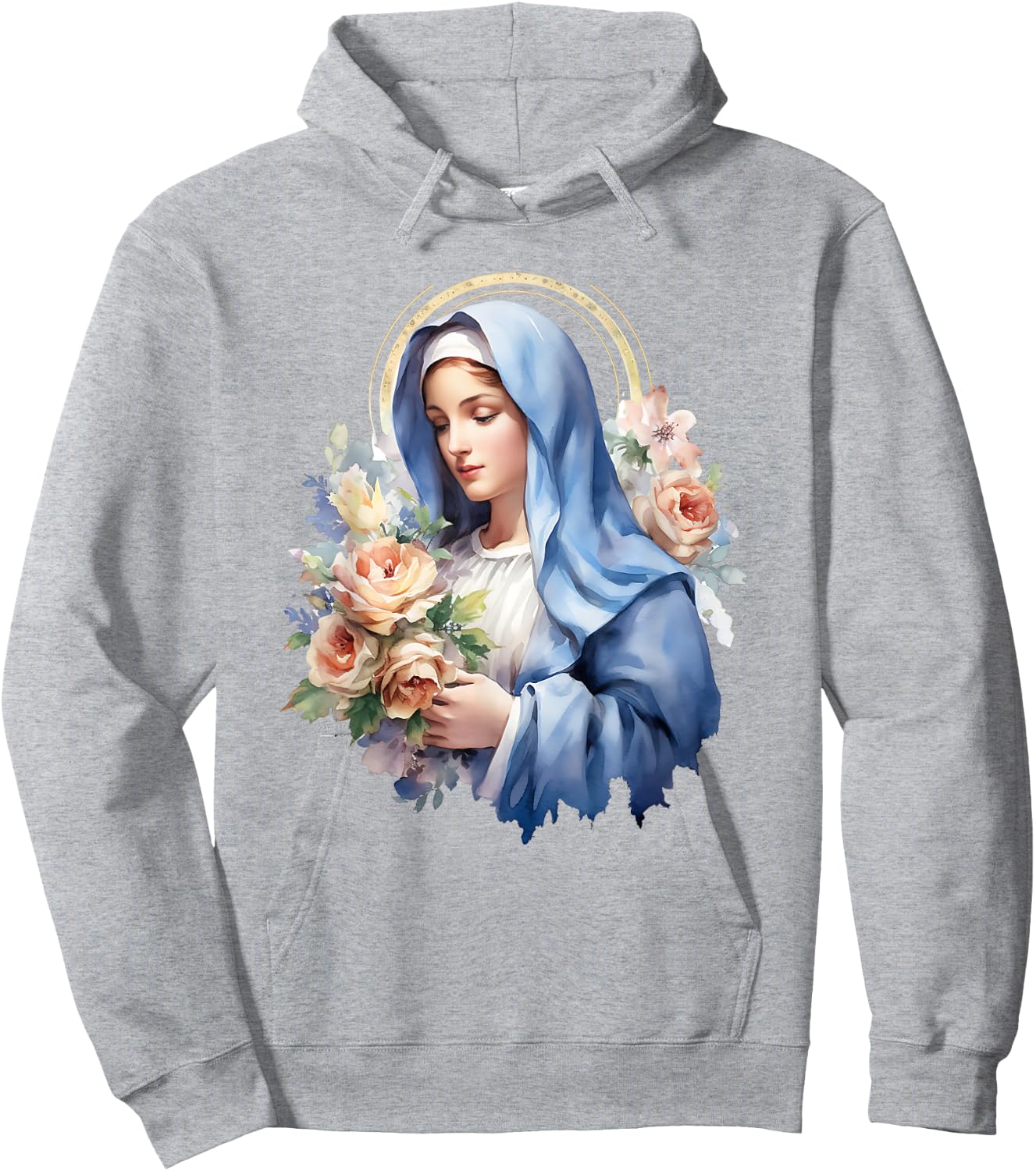 Virgen Mary La Virgen De Guadalupe Rosa Woman Hoodie - Hoodie | Ash